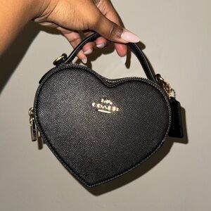 Coach Black Heart-Shaped Women's Bag